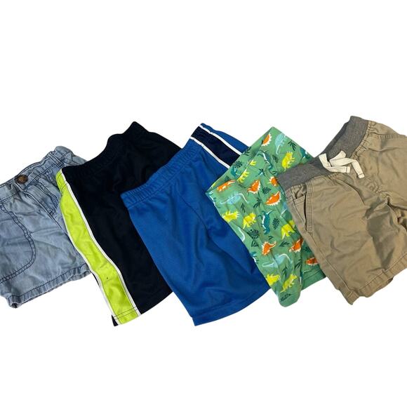 Carters Other - Carters Nike Old Navy Cat & Jack 4T 5T Athletic Khaki Denim Shorts T-Shirt Lot